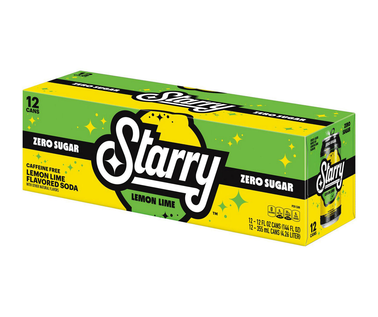 Starry Zero Sugar Lemon Lime Soda, 12-Pack | Big Lots