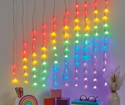 Rainbow Arch 10-Strand LED Curtain Lights