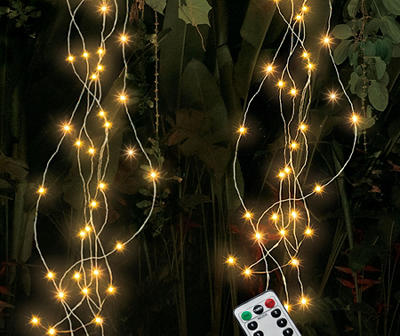 Warm White 120-LED Waterfall Indoor/Outdoor Fairy Lights