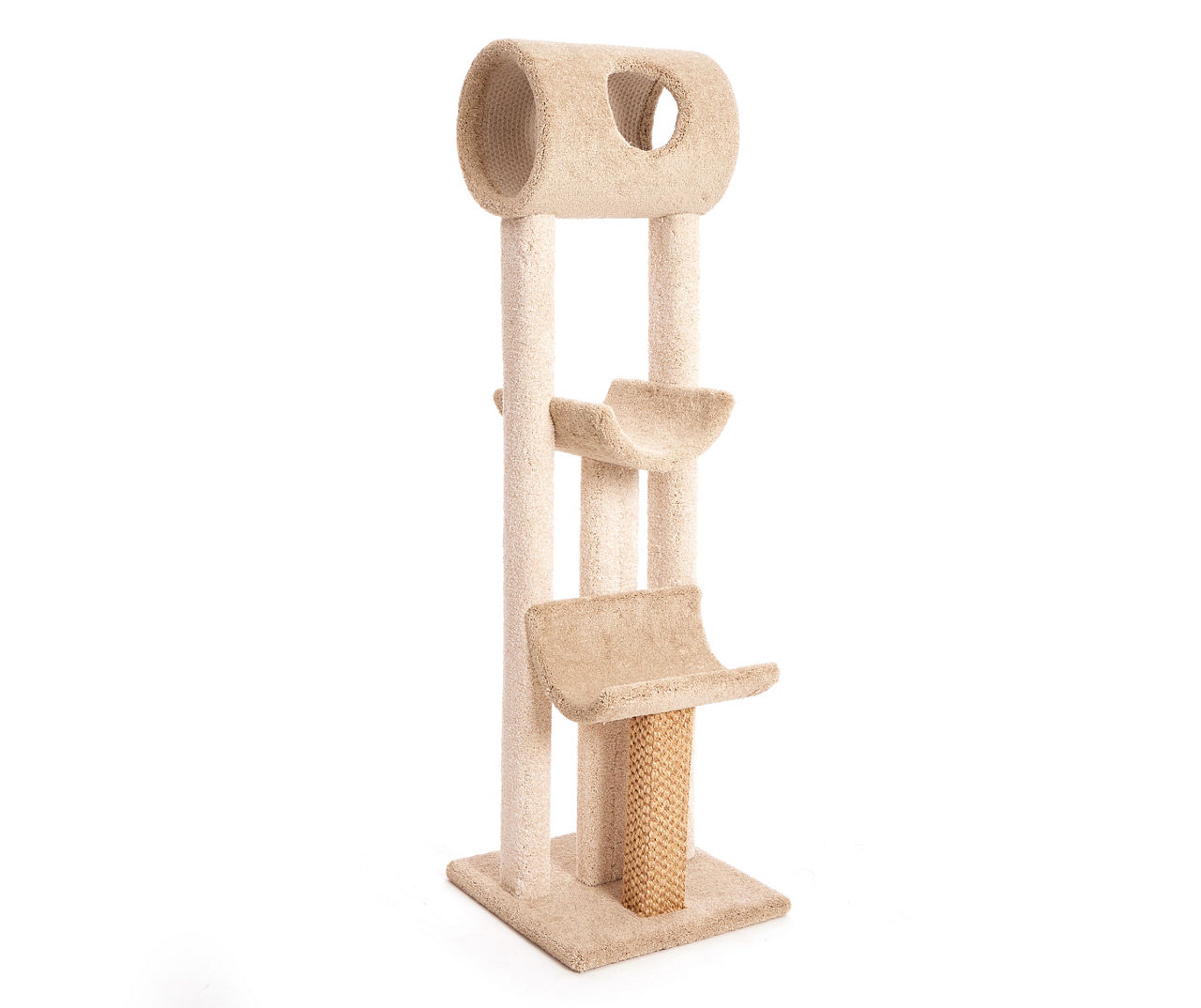 Beige Beatrise Scoop Shelf Cat Tree 70