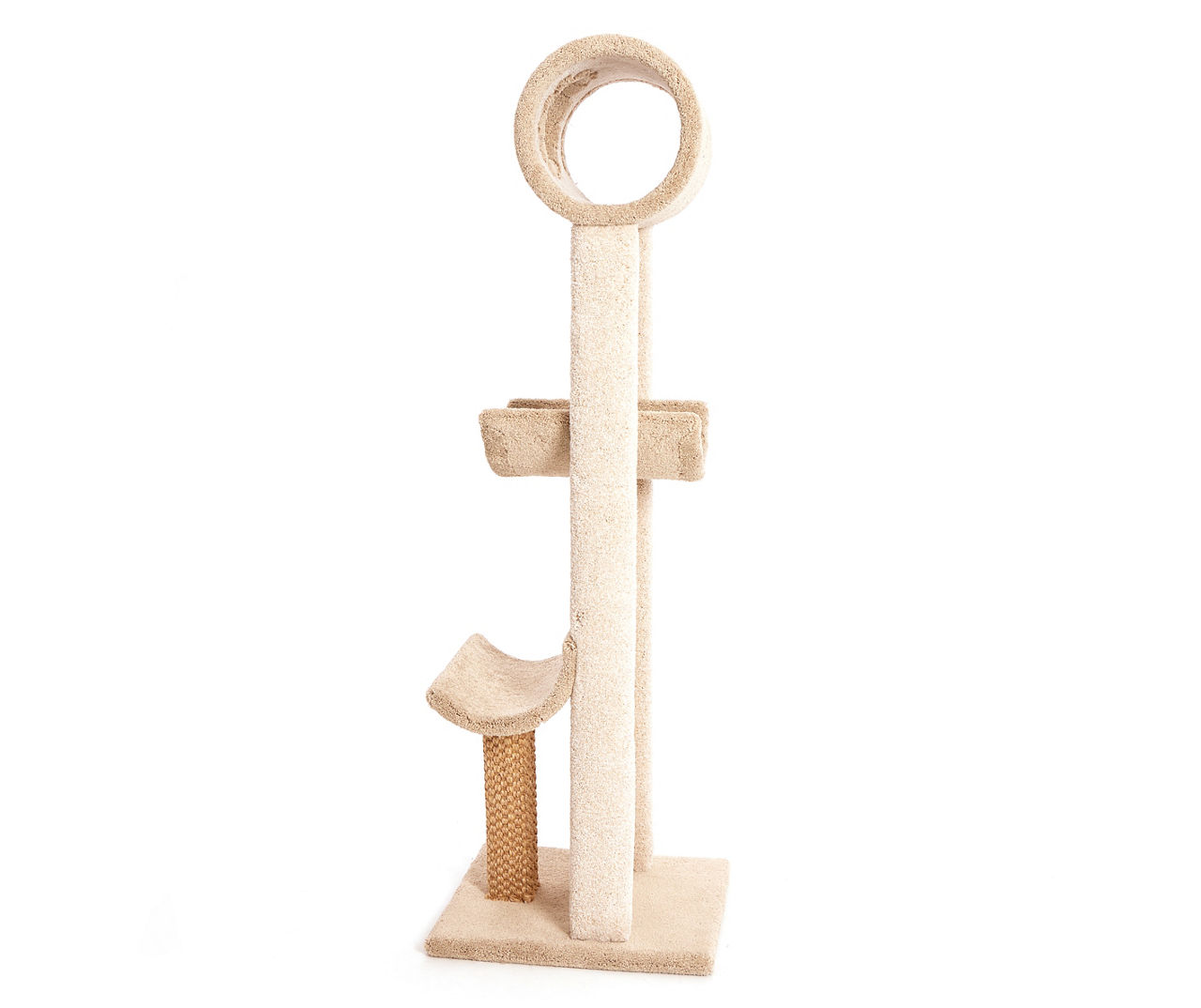 Beige Beatrise Scoop Shelf Cat Tree 70