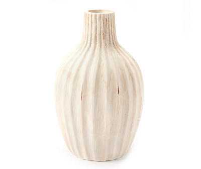 Carved Line Bud Vase, (10.4")