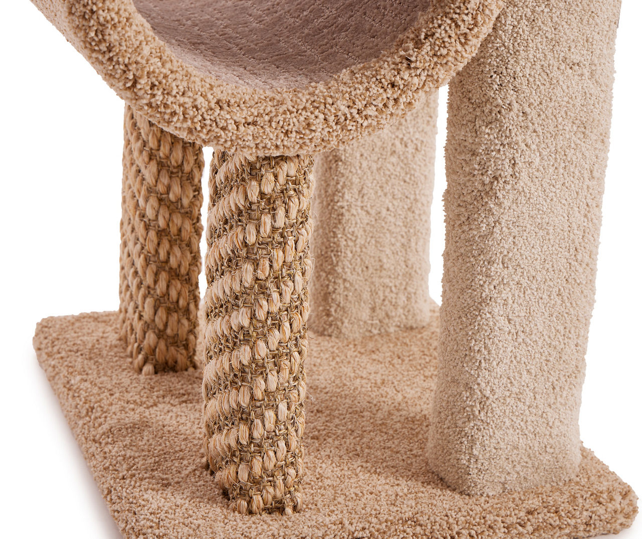 48 Beige Beatrise Tunnel Perch Shelf Cat Tree