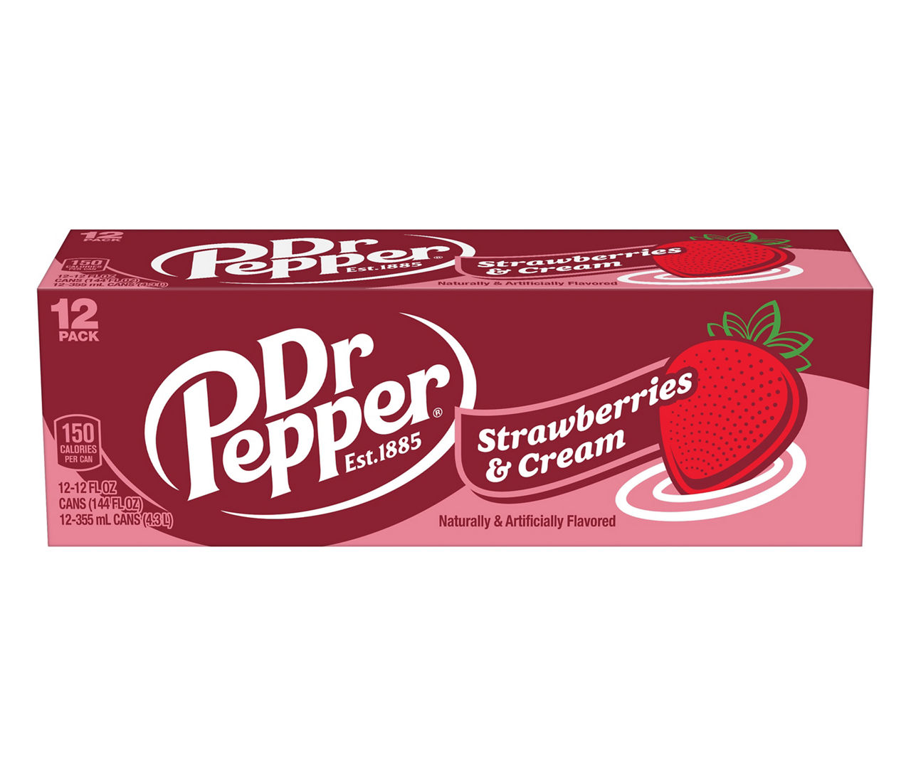 Dr. Pepper Strawberries & Cream Soda, 12Pack Big Lots