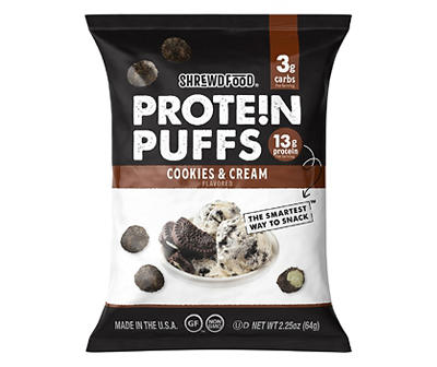 Cookies & Cream Protein Puffs, 2.25 Oz.