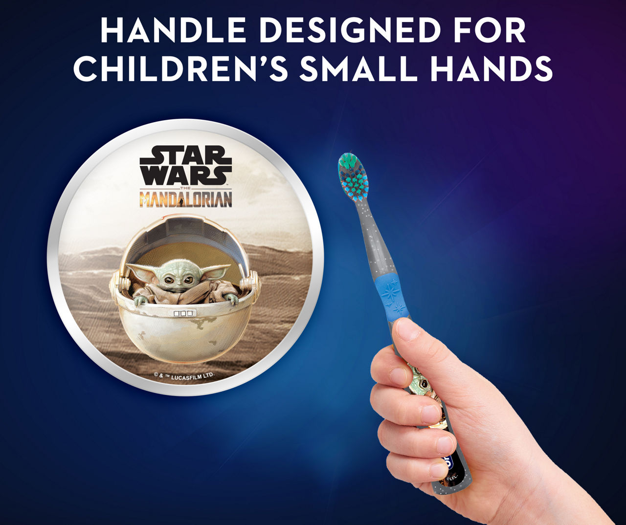 Oral B Star Wars The Mandalorian Toothbrush, 2-Pack