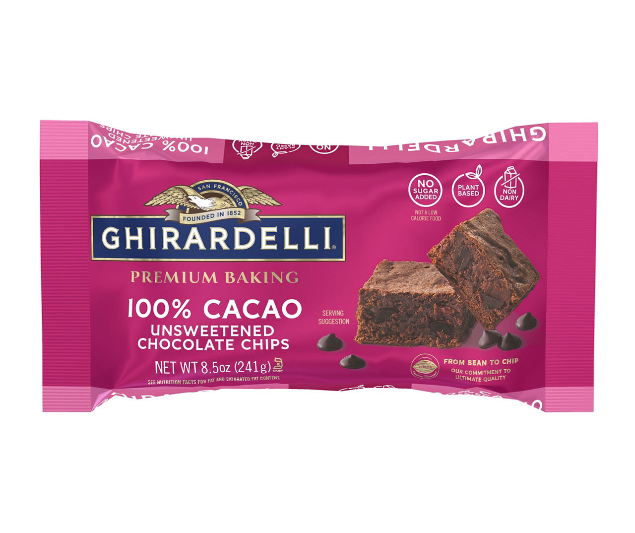 Ghirardelli 100% Cacao Unsweetened Chocolate Chips, 8.5 Oz. | Big Lots