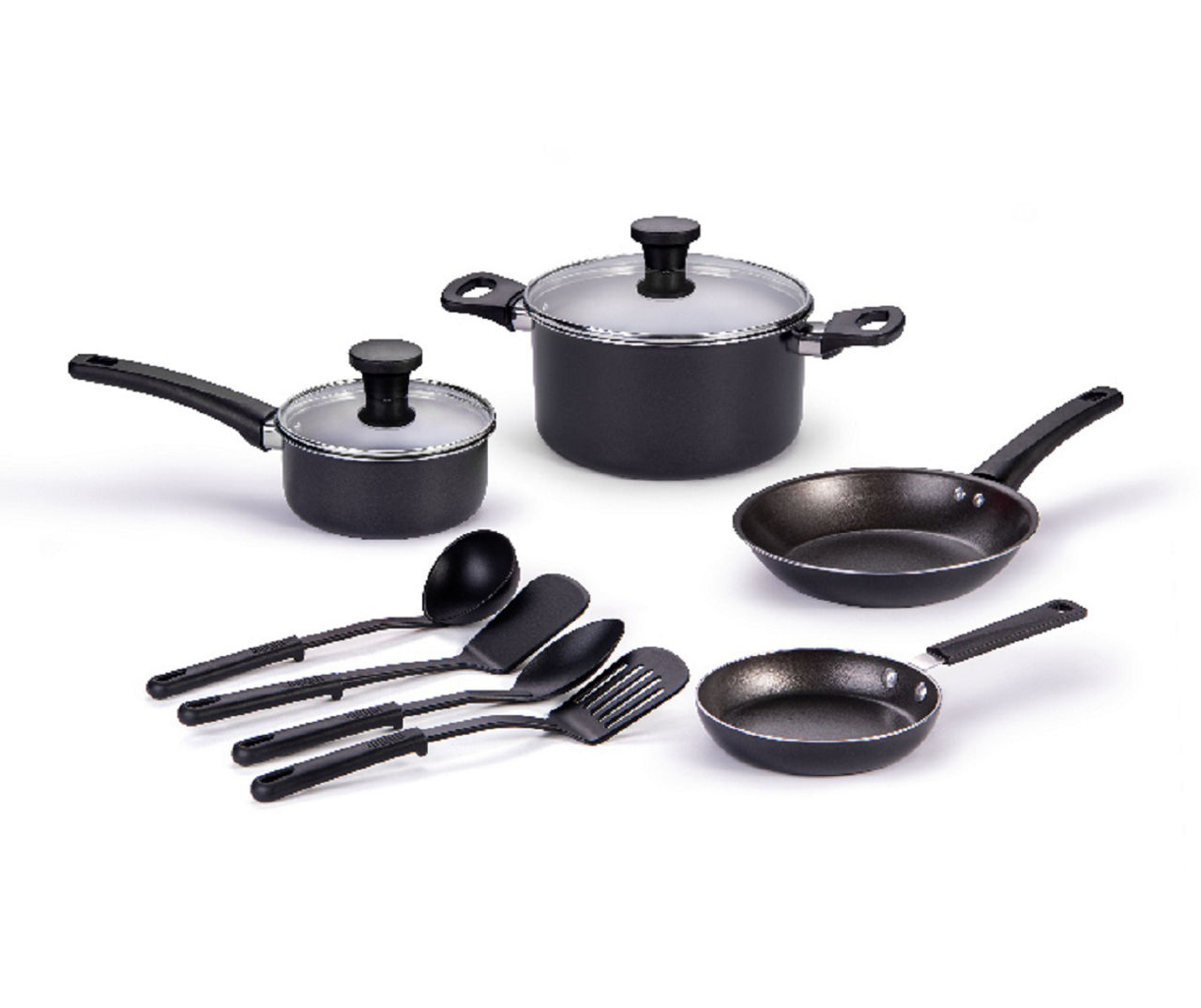 Real Living Black NonStick 10Piece Cookware Set Big Lots