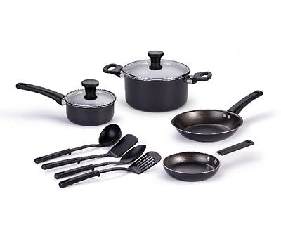 Black Non-Stick 10-Piece Cookware Set