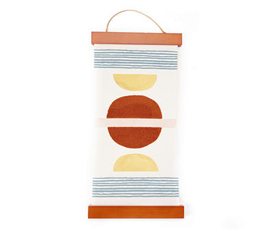 Wild Sedona Rust, Yellow & Blue Modern Shapes Hanging Canvas Tapestry