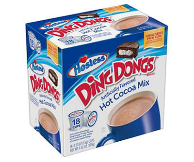 Ding Dongs Flavored Hot Cocoa 18-Count Brew Cups