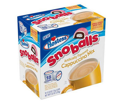 Snoballs Flavored Cappuccino 18-Count Brew Cups