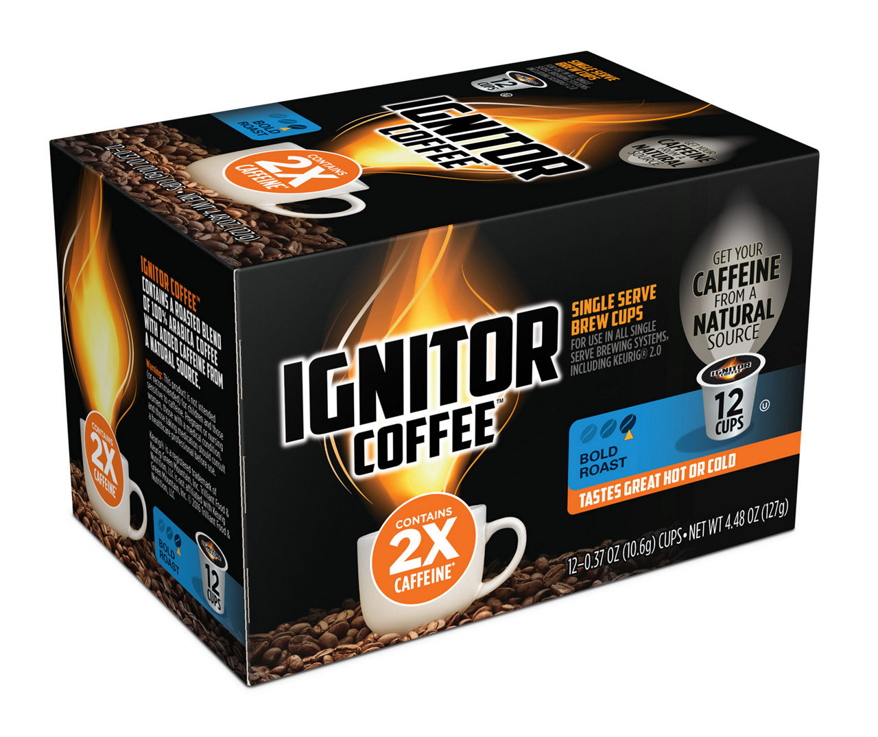 Ignitor Coffee Ignitor Coffee 2X Caffeine 12Count Brew Cups Big Lots