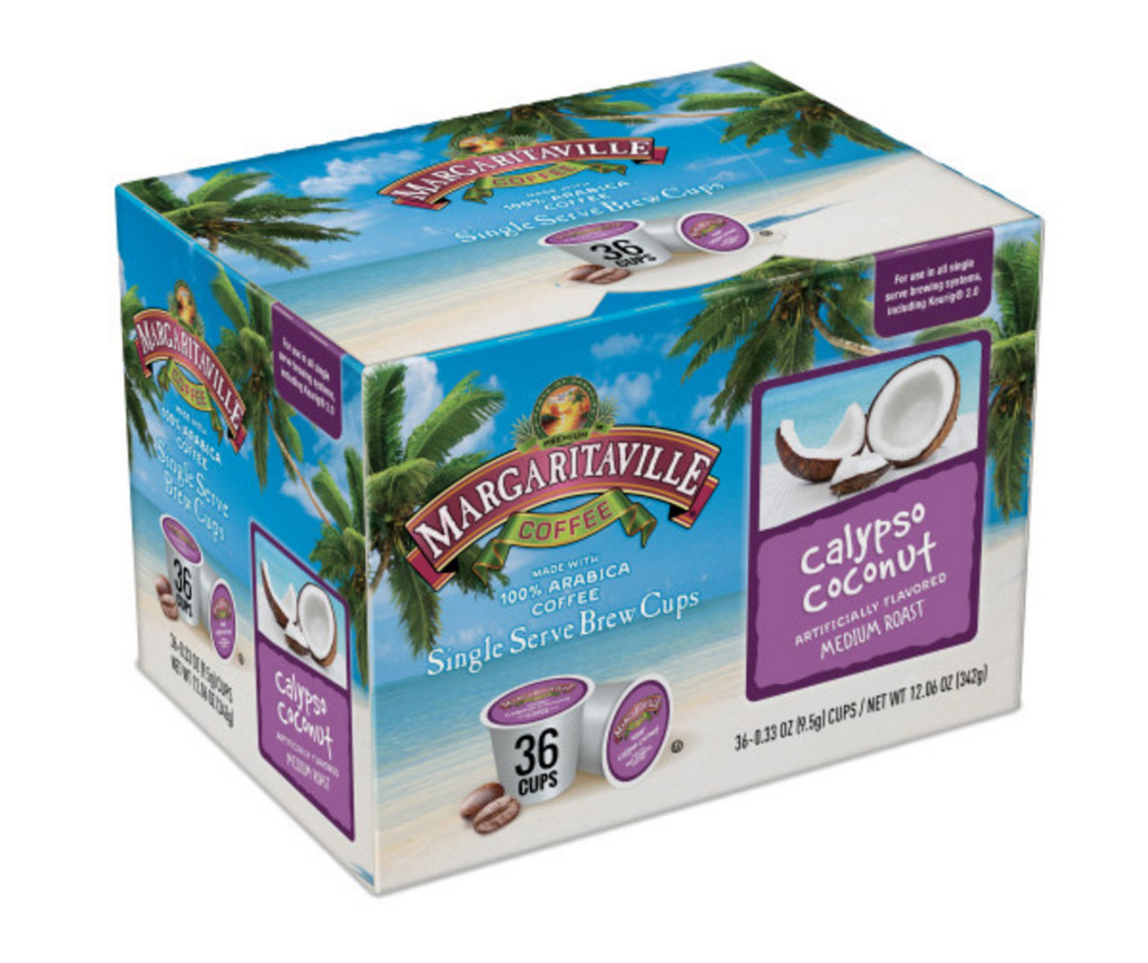 Margaritaville Calypso Coconut Medium Roast 36Count Brew Cups Big Lots