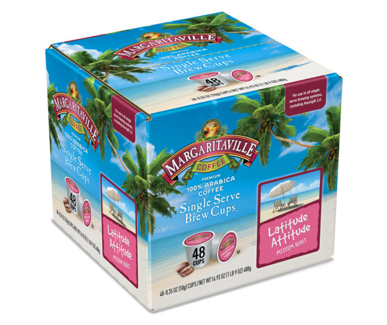 Margaritaville Latitude Attitude Medium Roast 48Count Brew Cups Big Lots