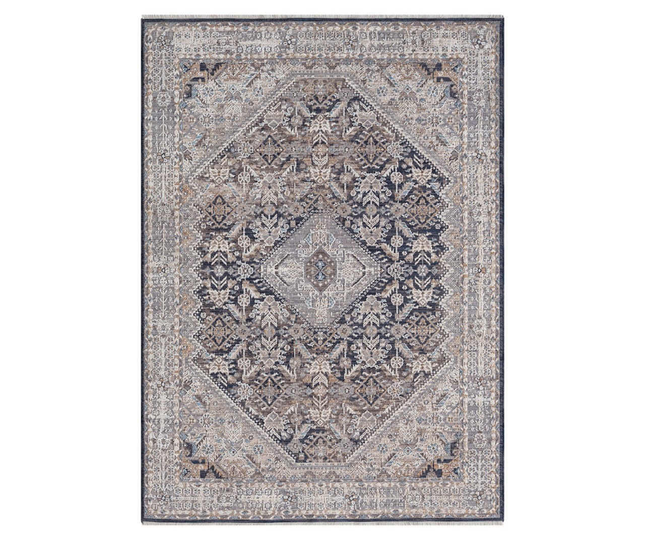 Broyhill Broyhill Armada Gray & Navy Ornamental Medallion Area Rug