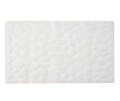 White Pebble Soft Rubber Bath Mat