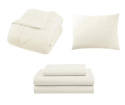 Egret Diamond-Quilted Twin 5-Piece Comforter Set