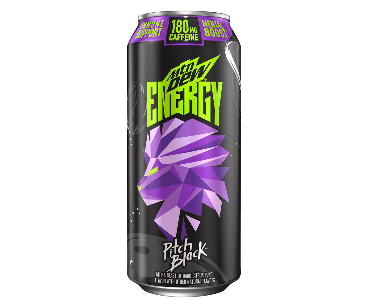 Mountain Dew Mtn Dew Energy Pitch Black Energy Drink, 16 Oz. Big Lots