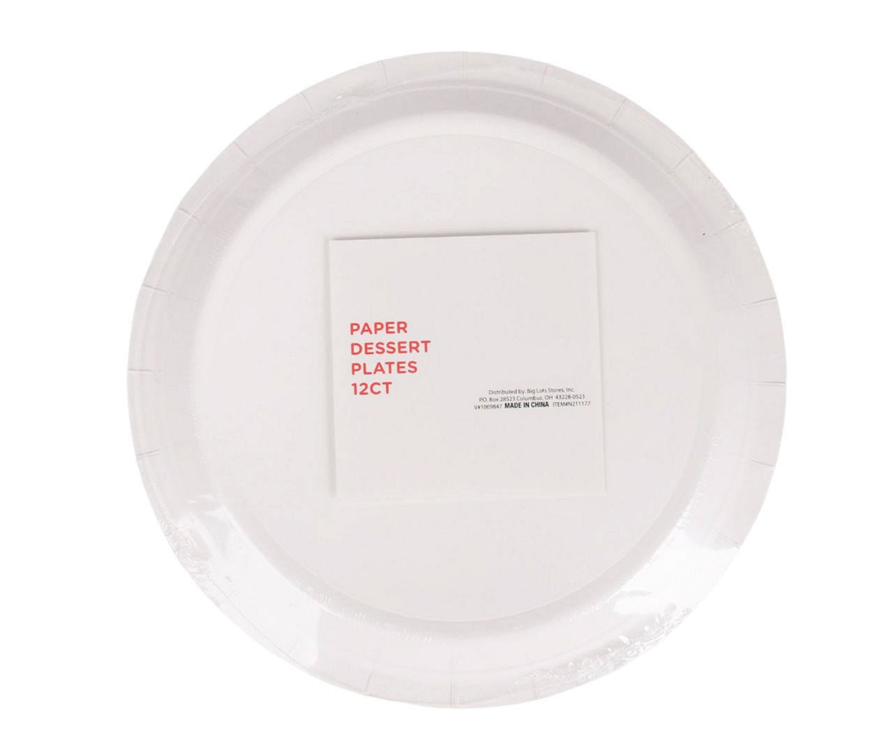 Big Lots 10.25 Compartment Plates, 24-Count