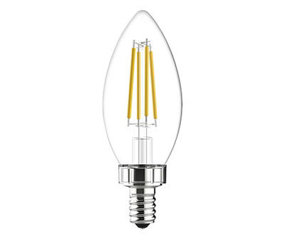 60-Watt Clear Blunt Tip Decorative LED Light Bulb, 4-Pack