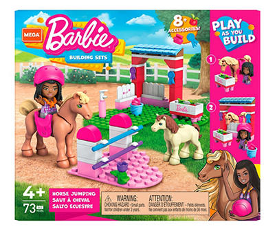 Barbie Horse Jumping 73-Piece Building Set
