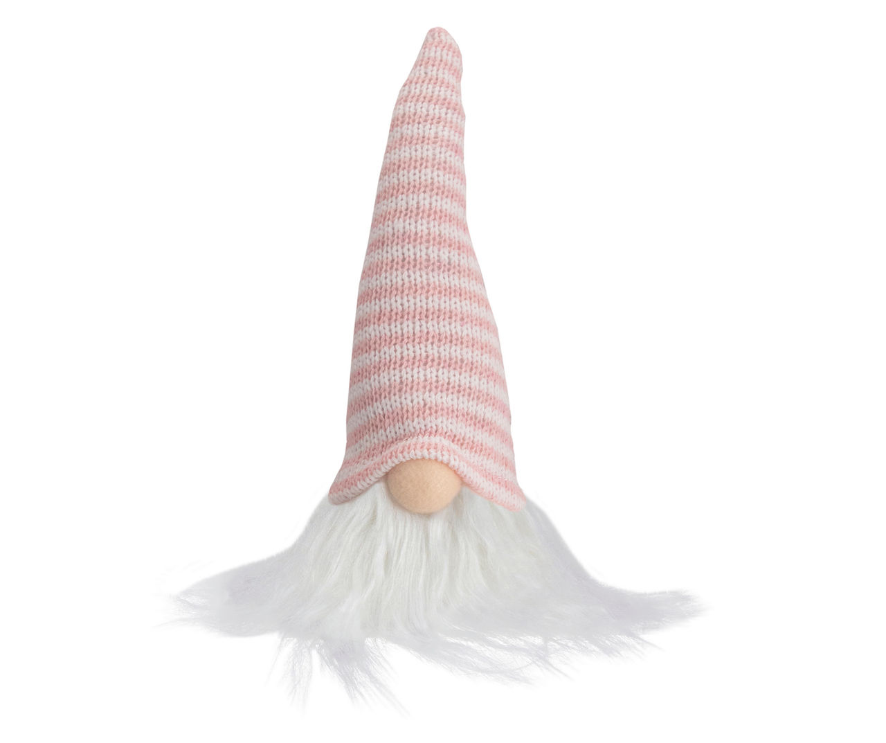 Northlight Pink & White Stripe Hat Gnome Head Plush Tabletop Decor ...