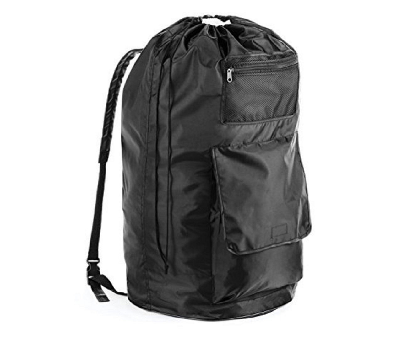 Real Living Black Dura-Clean Laundry Backpack