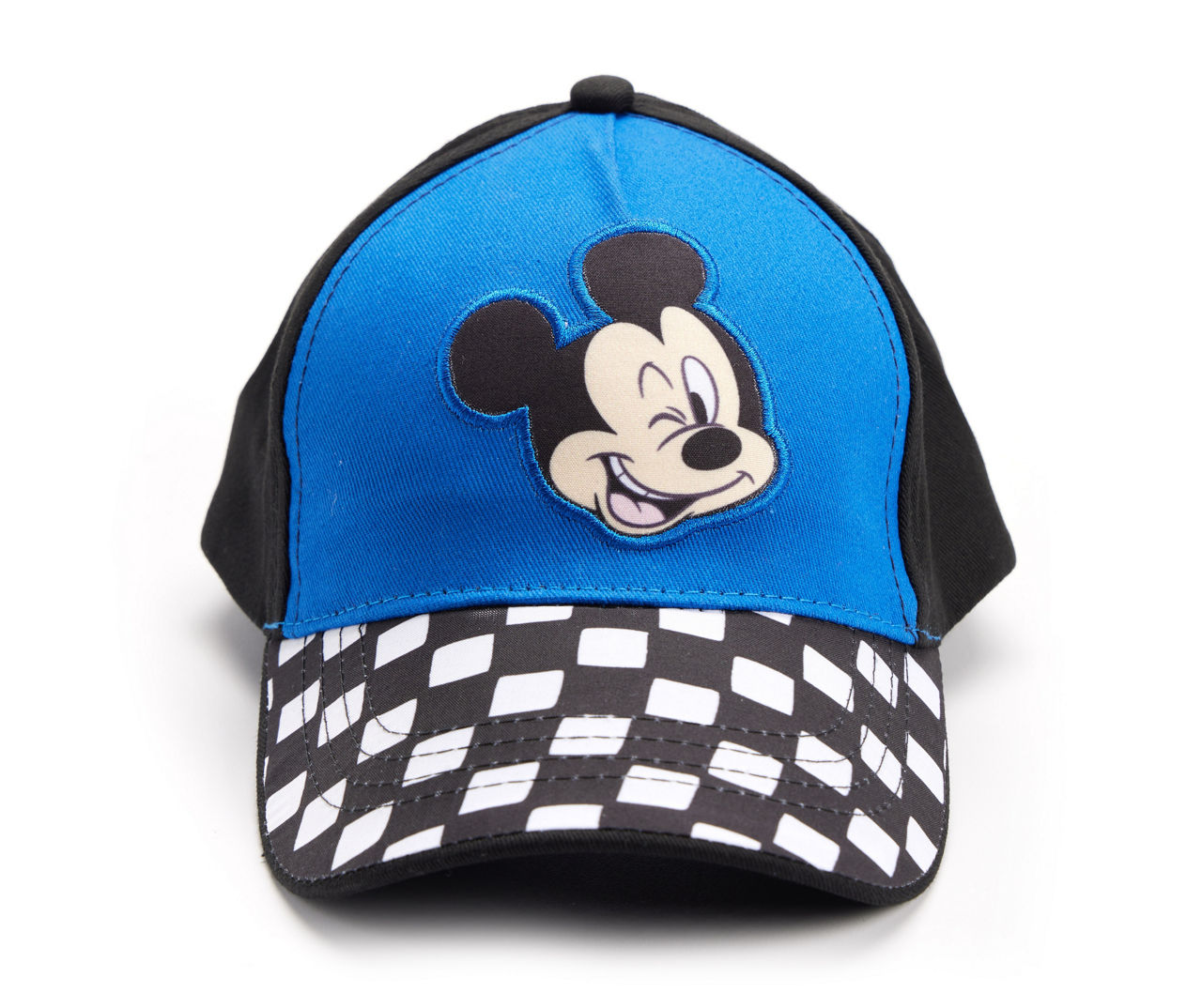 Disney Kids' Mickey Mouse Blue & Checkered Baseball Hat | Big Lots