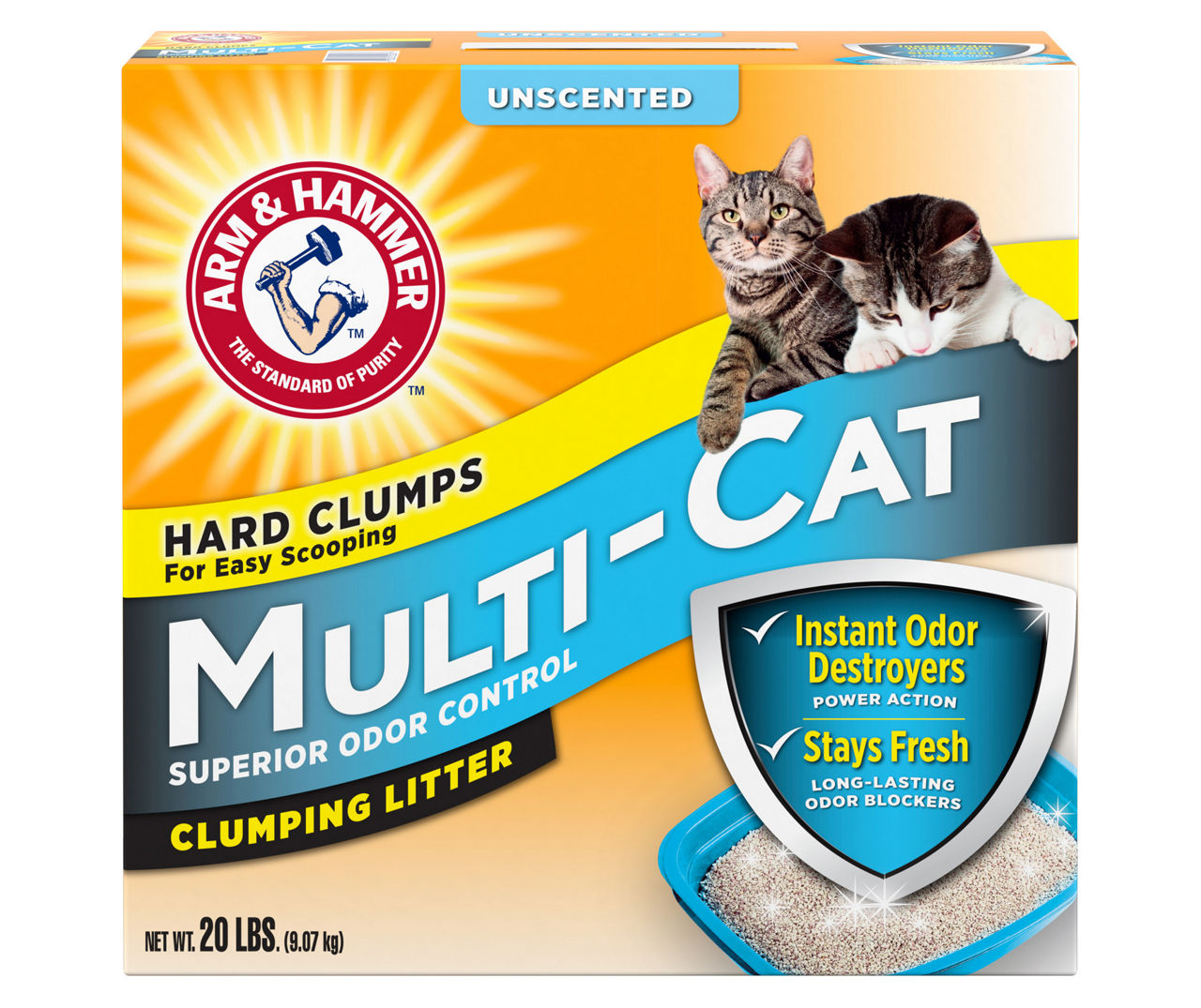 Arm Hammer Unscented Multi Cat Clumping Litter 20 Lbs. Big Lots