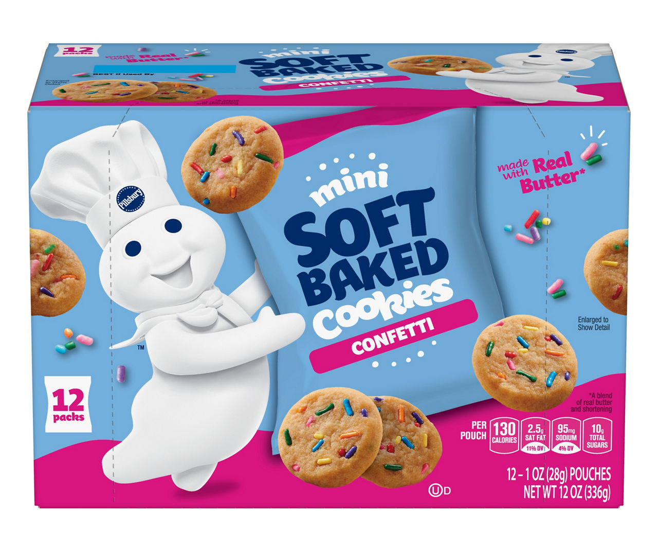 Pillsbury Mini Soft Baked Confetti Cookies - 12-Pack | Big Lots