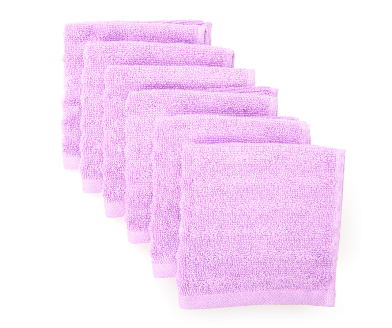 Real Living Euphoric Expression Supersonic Blue Washcloths, 6-Pack