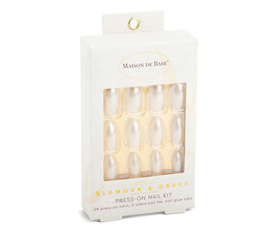 Pearlescent 24-Piece Press-On Nails Set
