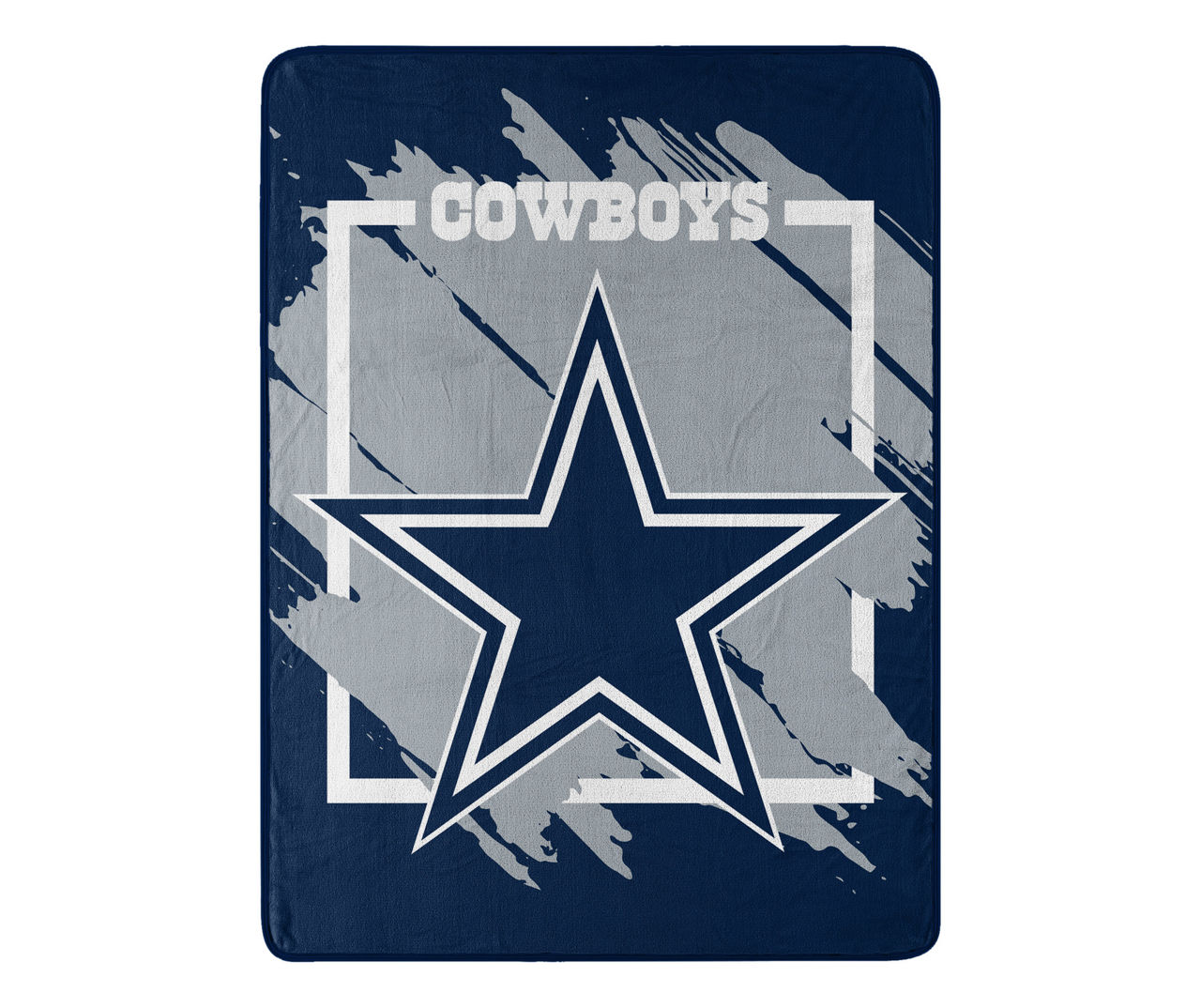 Dallas Cowboys Navy & Gray Rolled Throw, (46' x 60')