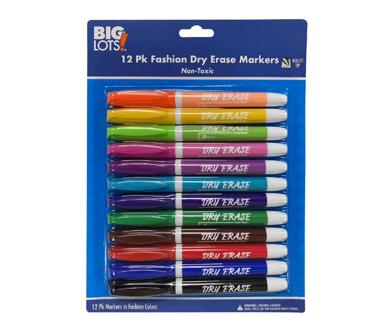 Big Lots Multi-Color 12-Count Dry Erase Markers