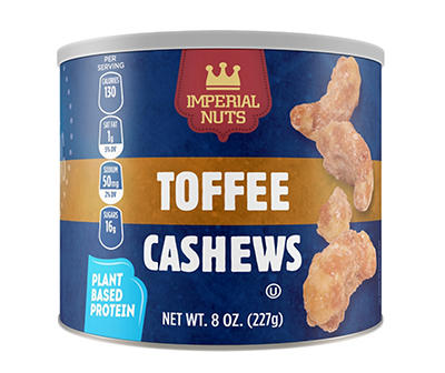 Toffee Cashews, 8 Oz.