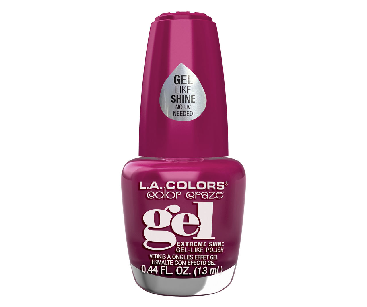 L.A. Colors Color Craze Extreme Shine Gel Nail Polish in Parade, 0.44 ...