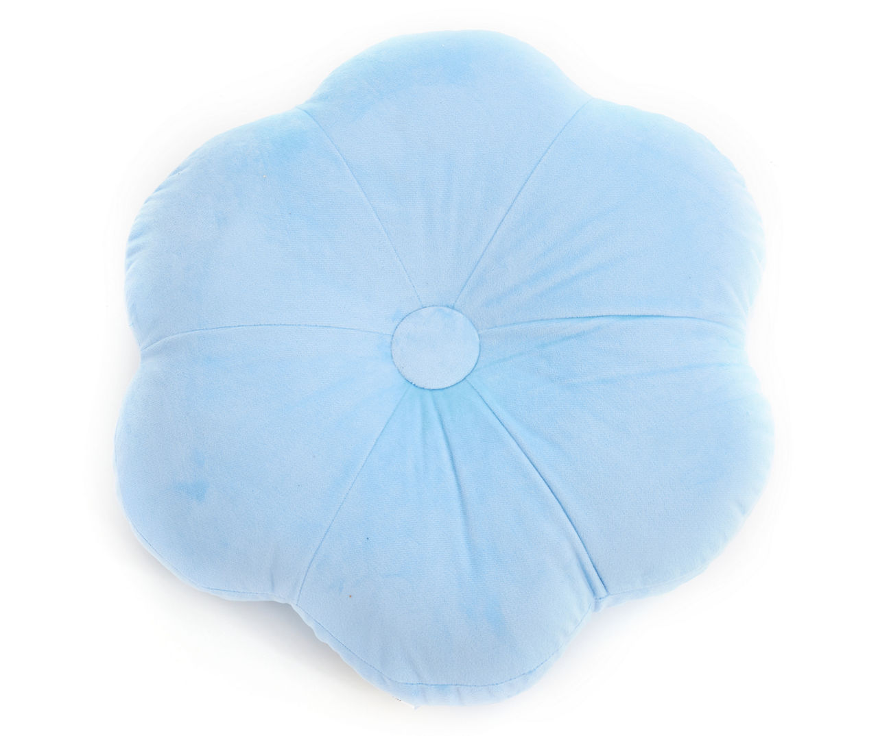 Blue Poppy Shaped Throw Pillow Big Lots