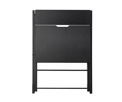Black 2-Tier Folding Desk