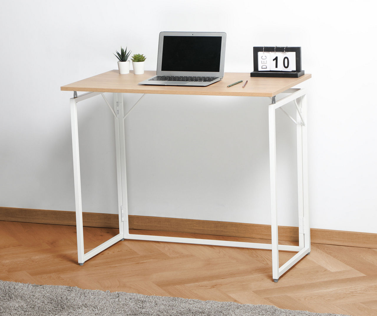 Computer Desk with Drawers Gray - EveryRoom