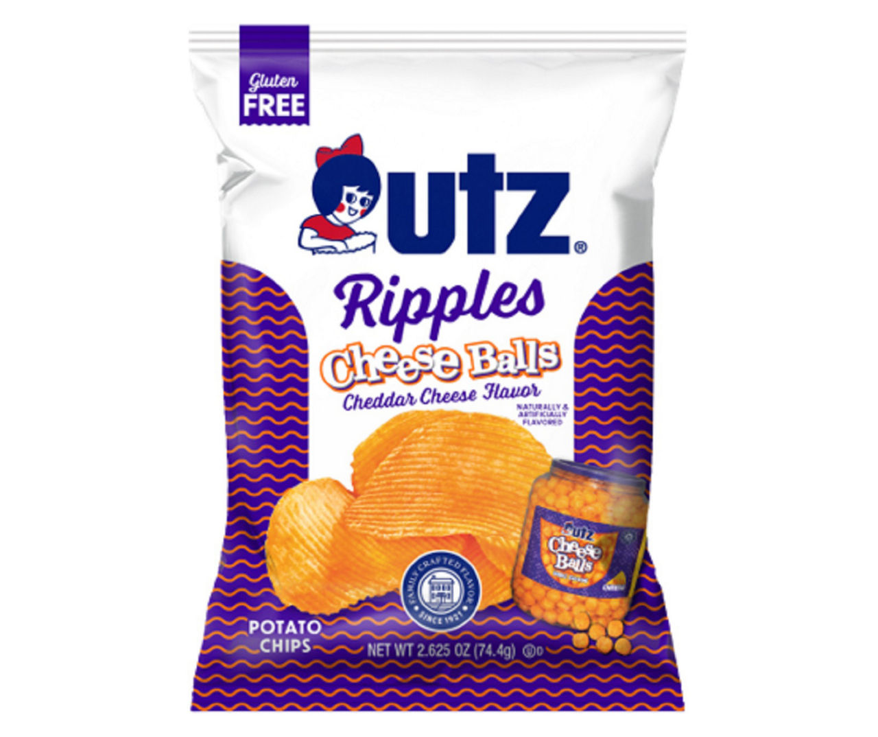 Utz Cheese Balls Ripples Potato Chips, 2.63 Oz. Big Lots