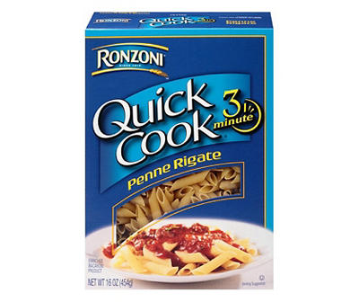 Ronzoni Quick Cook Penne Rigate Pasta, 16 Oz.