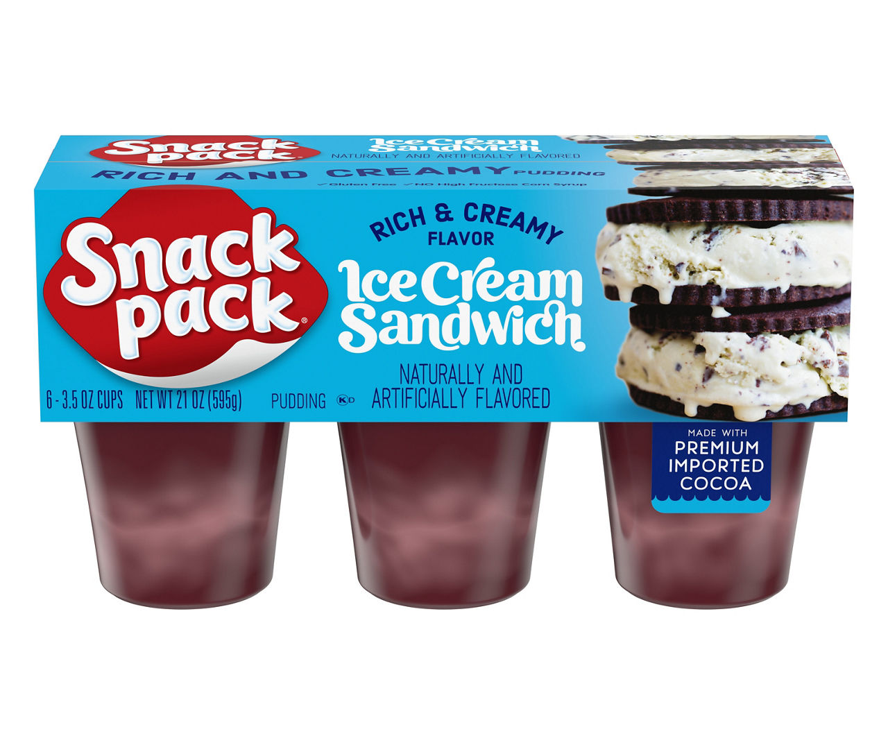 Snack Pack Ice Cream Sandwich Pudding Cups, 6-Pack | Big Lots
