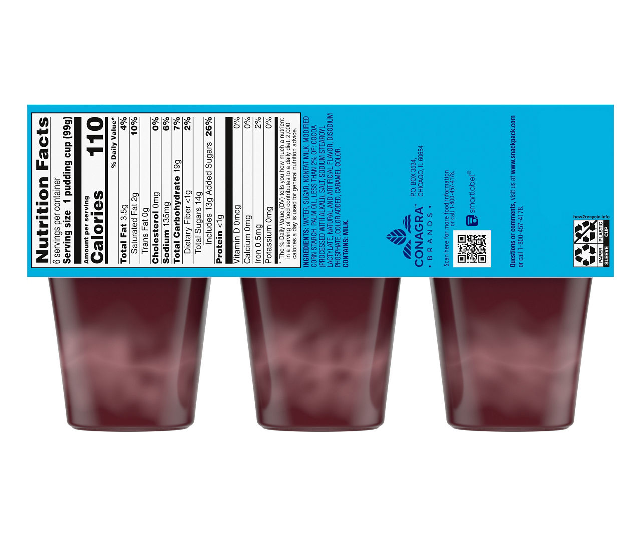 Snack Pack Ice Cream Sandwich Pudding Cups, 6-Pack | Big Lots