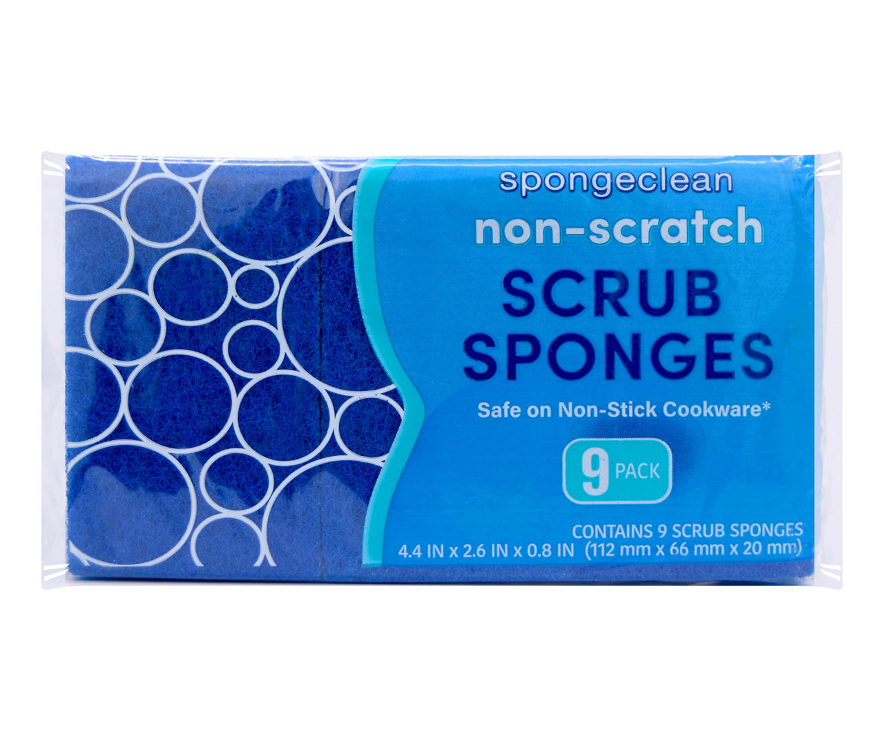 Casabella Non-Scratch Sparkle Scrubby Sponges, Silver/Gold (Pack of 4)