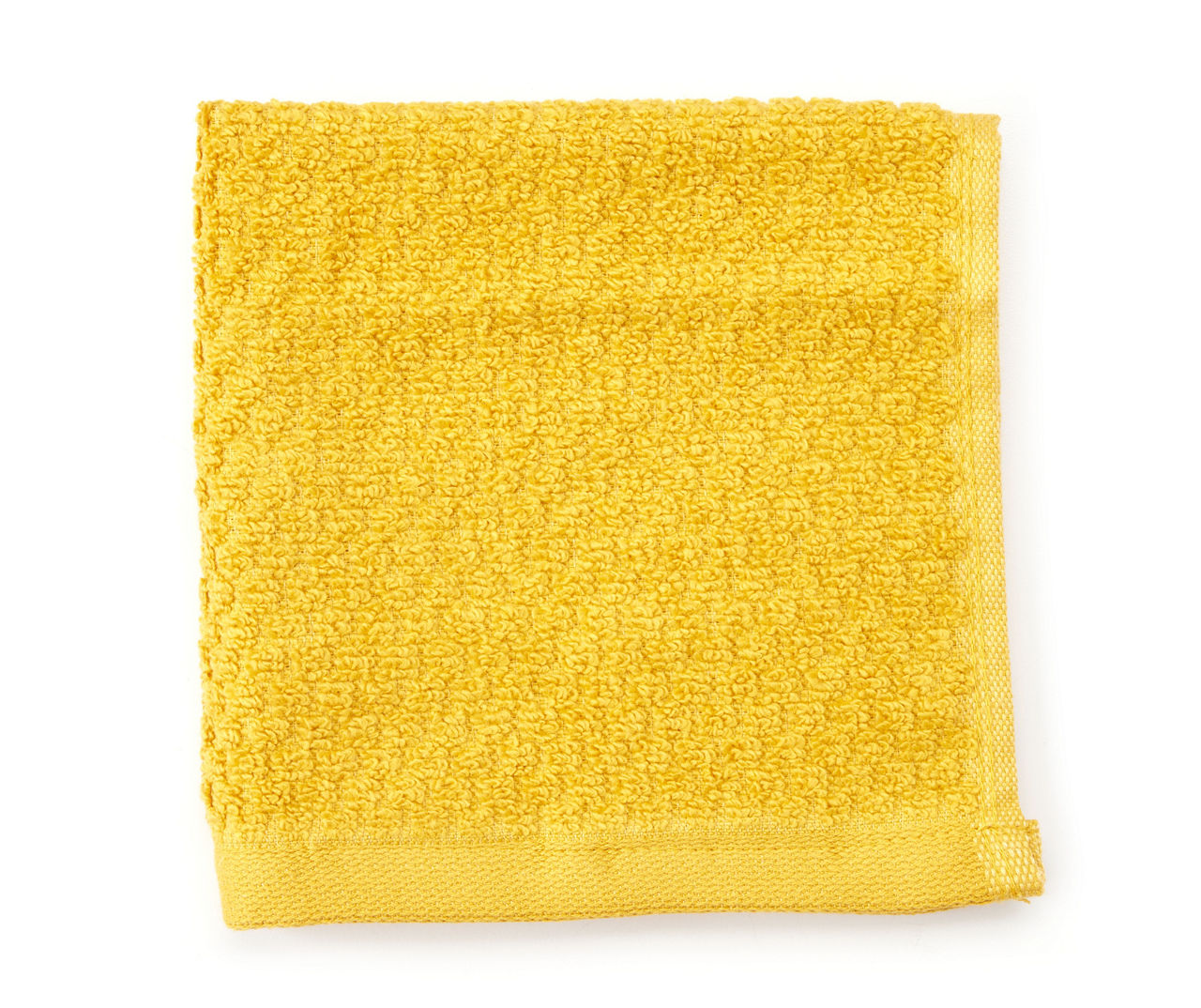Wild Sage Yolk Yellow Lattice-Texture Washcloth | Big Lots