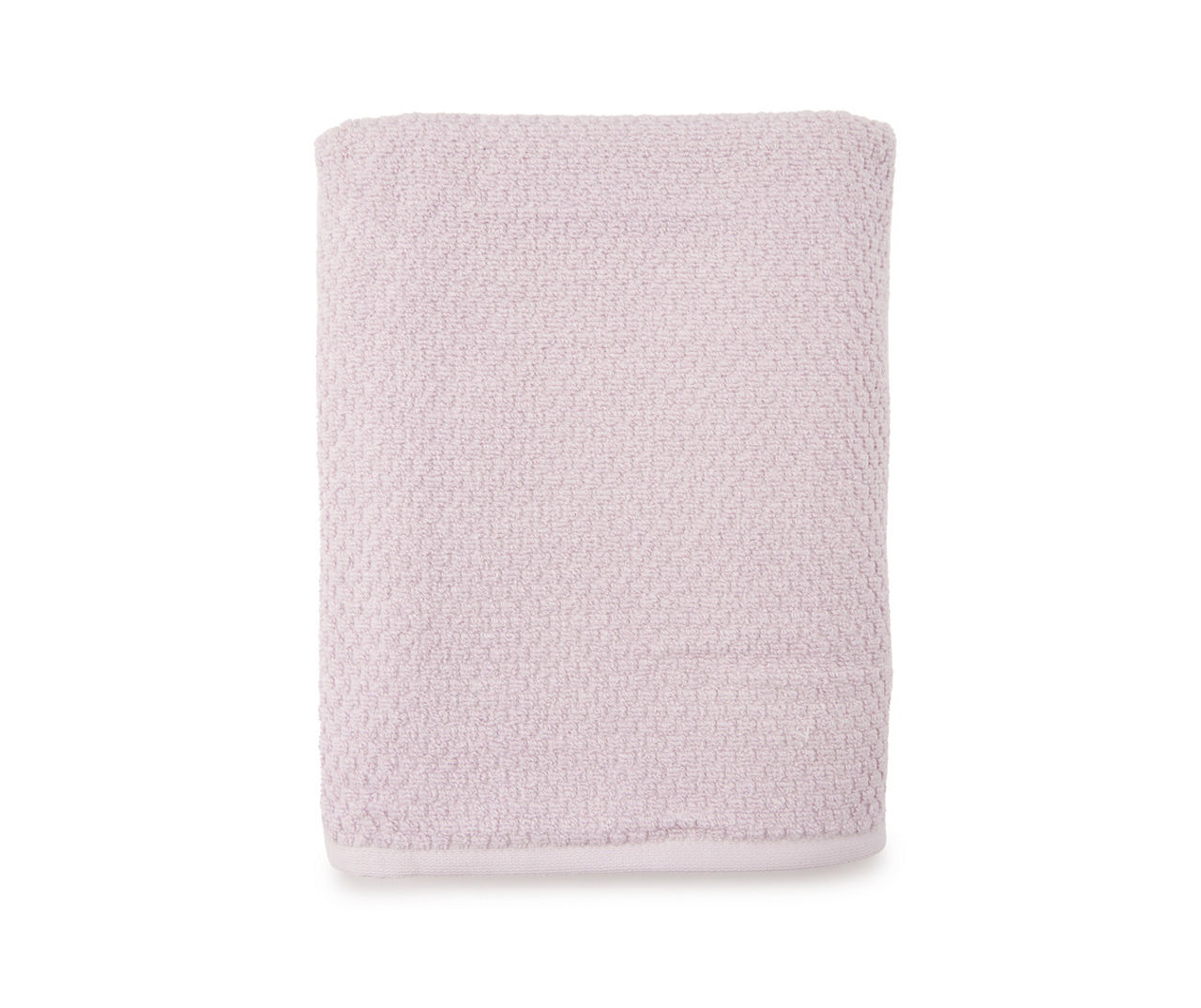 Wild Sage Blue Fog Lattice-Texture Bath Towel