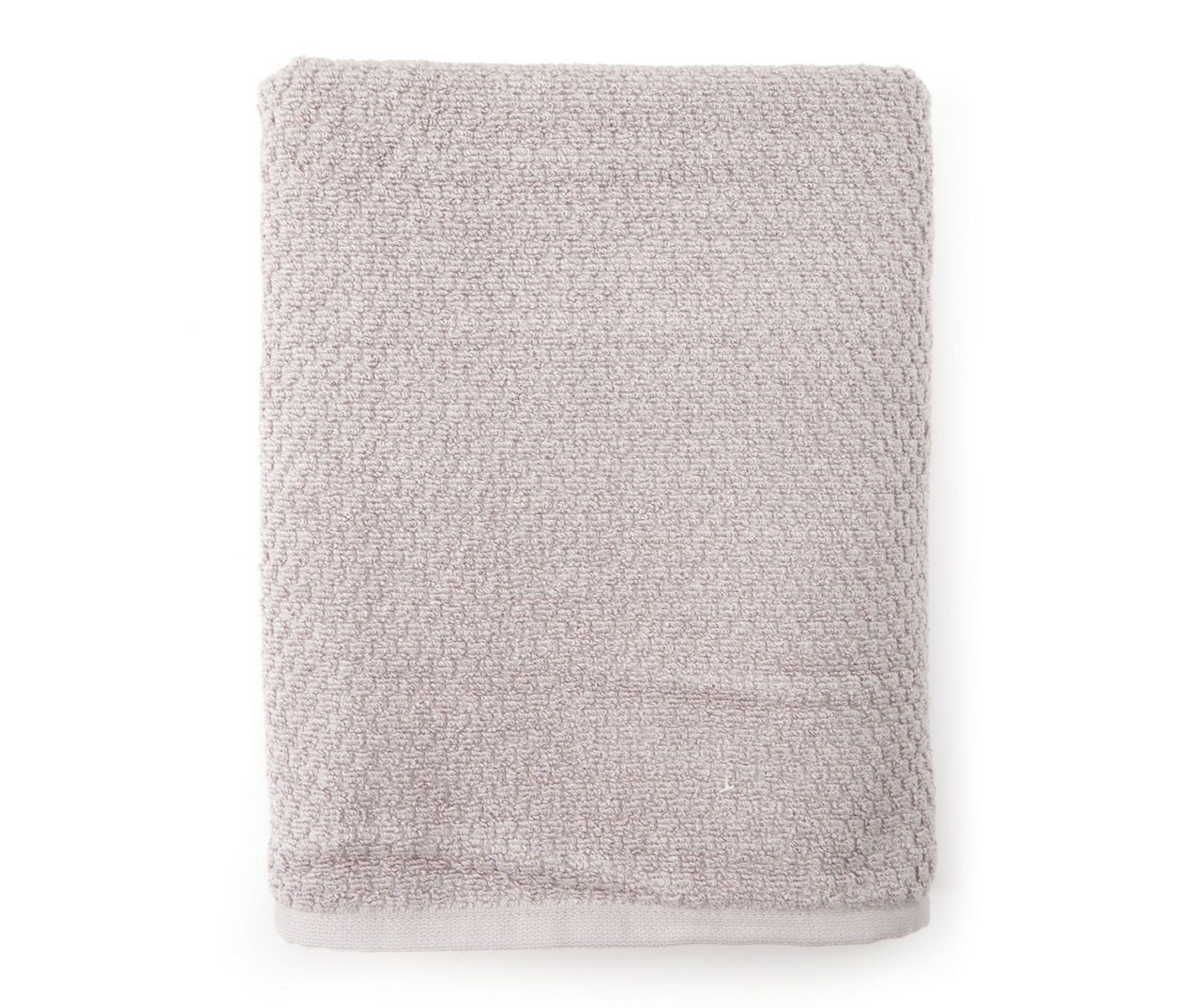 Wild Sage Charcoal Lattice-Texture Bath Towel