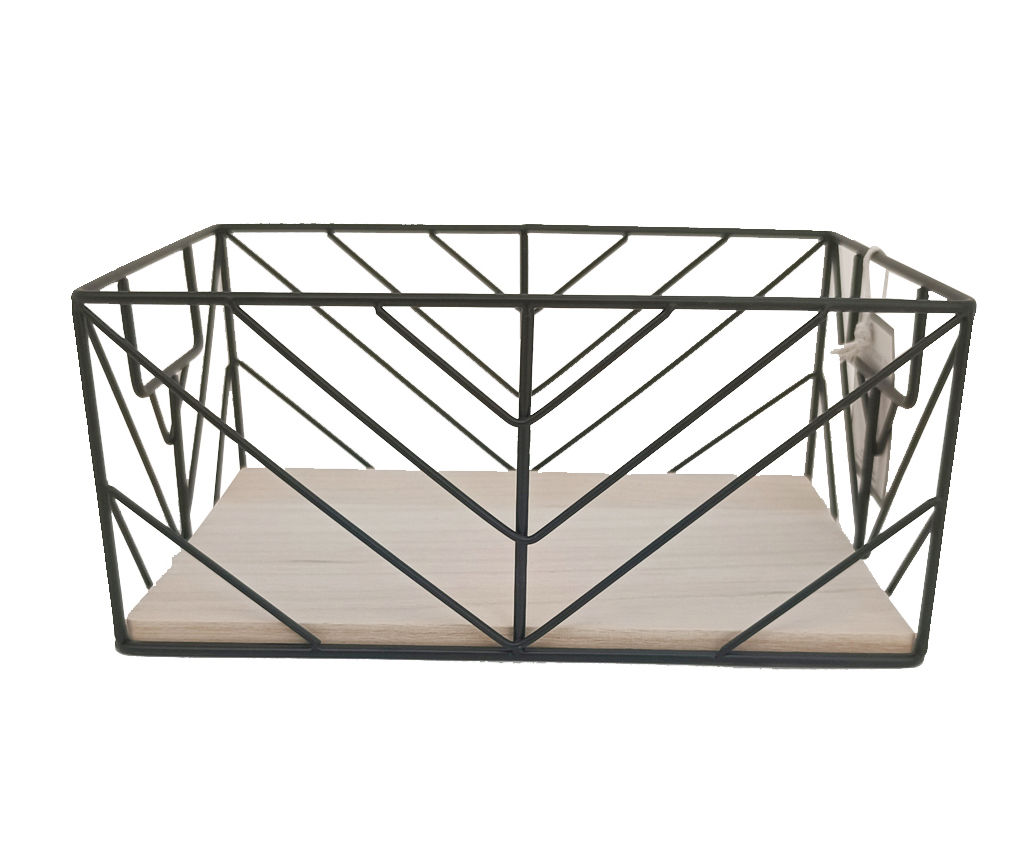 Hudson Home Wire Chevron Grid Storage Bin Big Lots