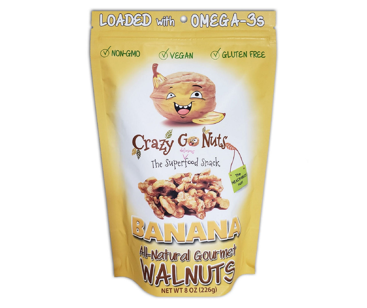 Crazy Go Nuts Crazy Go Nuts Banana Walnut Snacks, 8 Oz. Big Lots